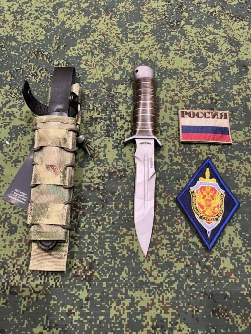 Dao chiến đấu Melitak Cayman combat chuôi da dát