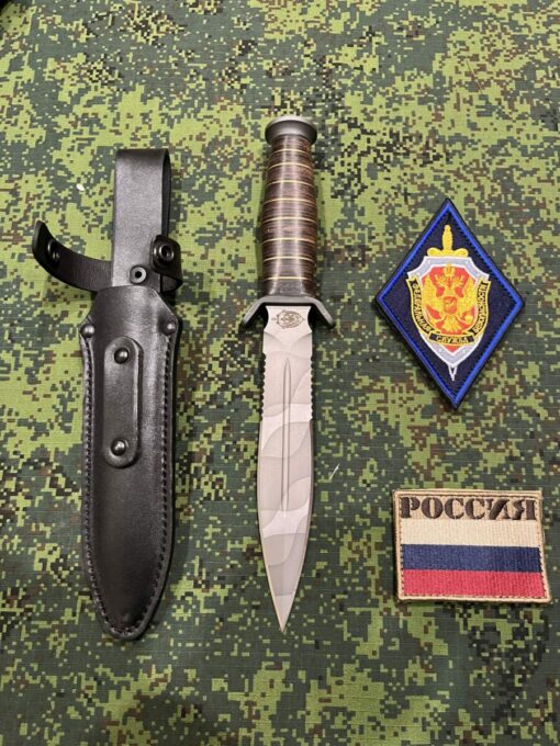 Dao chiến đấu Melitak Shaitan combat chuôi da dát - Ảnh 5