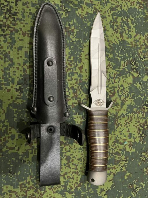 Dao chiến đấu Melitak Cayman combat chuôi da dát - Ảnh 3