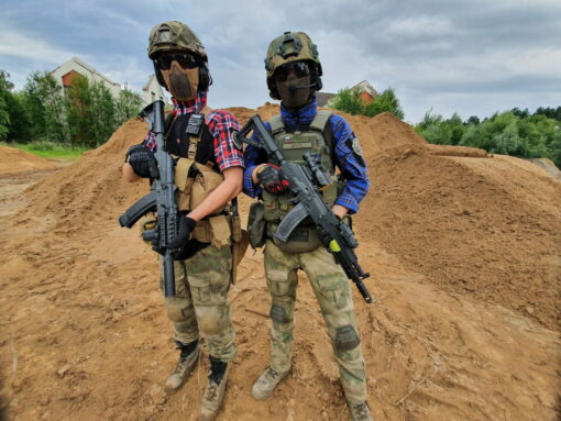 Áo combat Scout caro đỏ ngắn tay - Ảnh 2