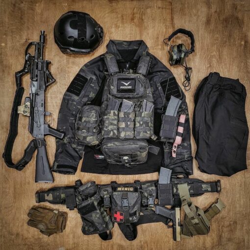 Áo combat Ranger Multicam Black - Ảnh 2