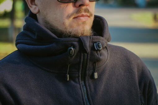 Áo khoác fleece DELTA Đen - Ảnh 2